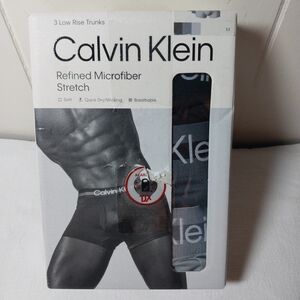 Calvin Klein 3 Low Rise Trunks Men's Medium